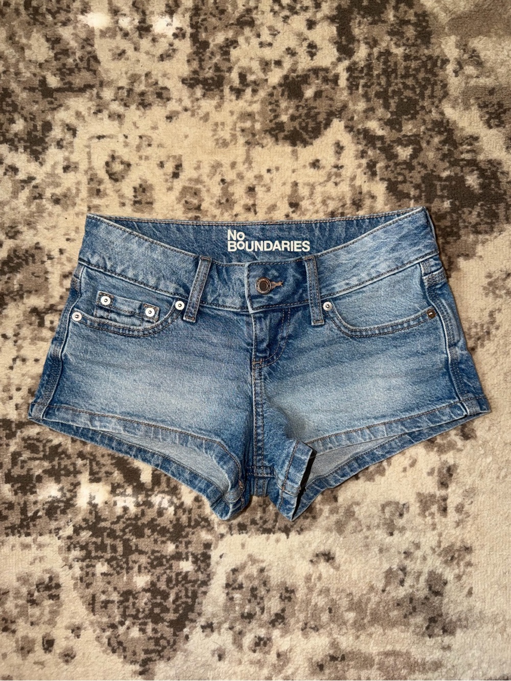 Low Rise Micro Denim Shorts